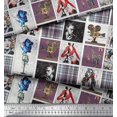thumbnail image 3 of Soimoi Poly Georgette Fabric Check,Women & Camera Patchwork Printed Craft Fabric by The Yard 42 Inch Wide, 3 of 3