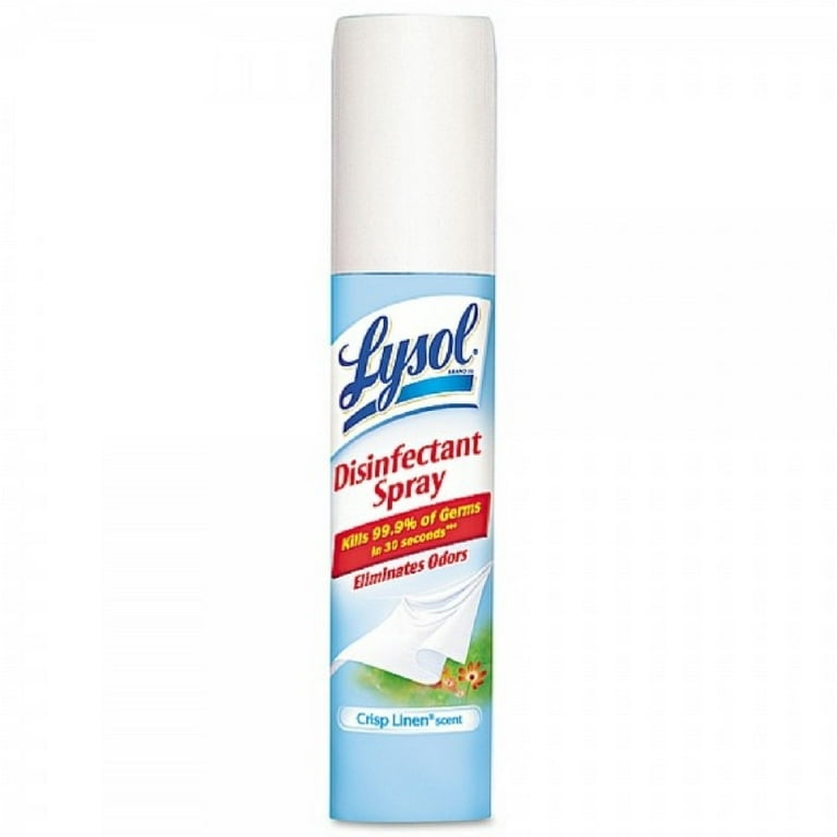 LYSOL Disinfectant Spray to Go Crisp Linen Scent 1 oz Pack of 2