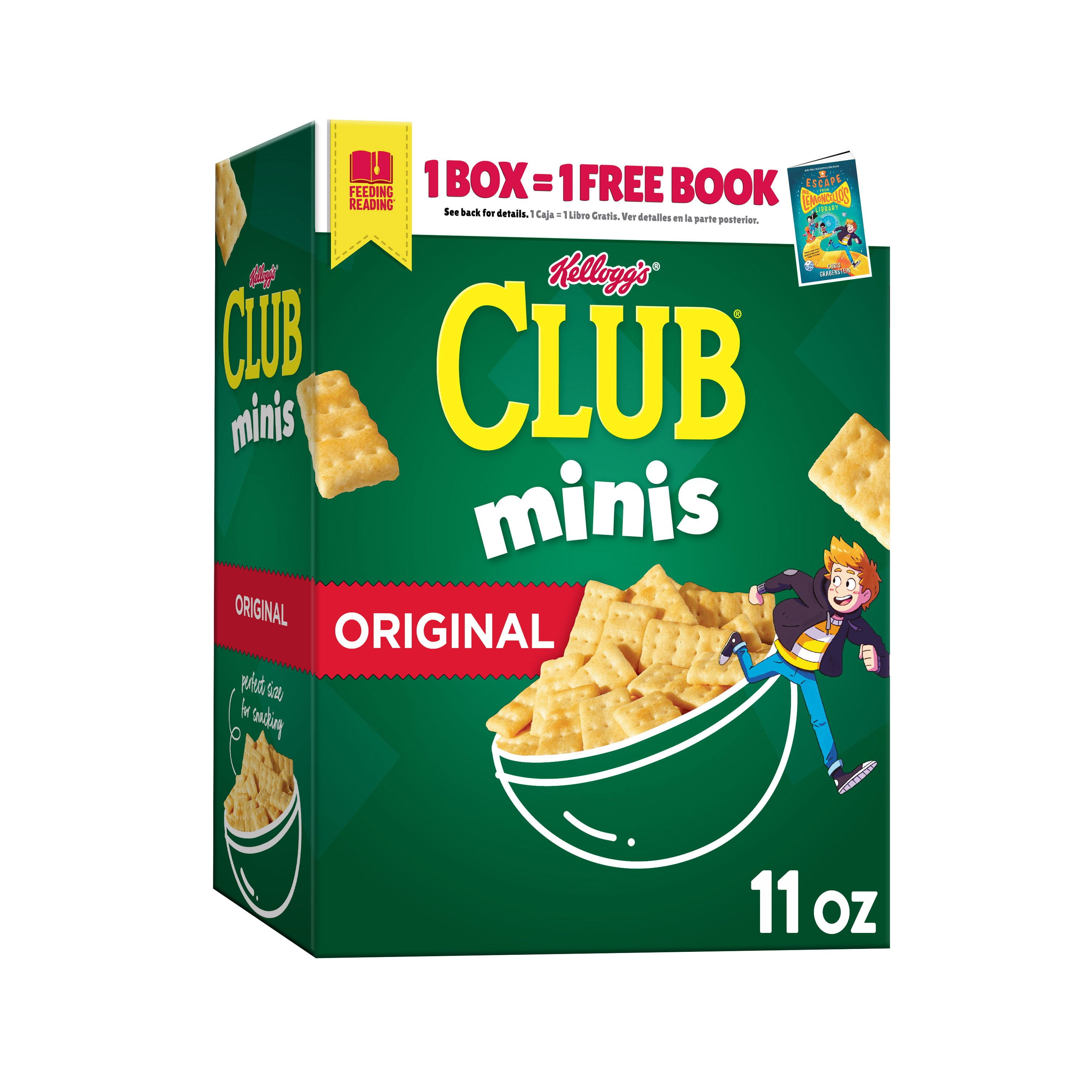 Kellogg's Club Crackers, Original, Lunch Box Snacks, 11oz