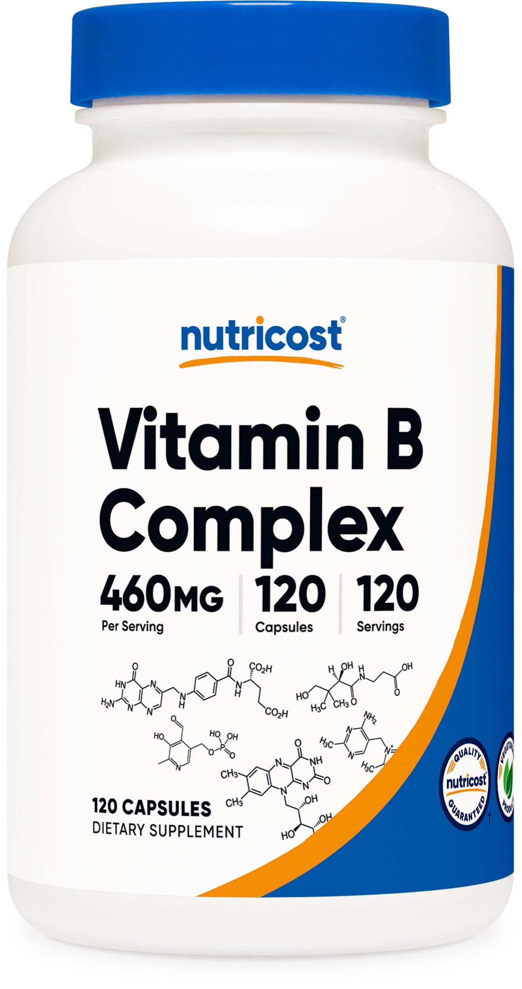 Nutricost Vitamin B Complex 460mg, 120 Capsules with Vitamin C