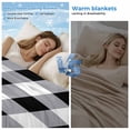 thumbnail image 2 of Vintage Farmhouse Cooling Blanket, Lightweight Breathable Summer Throw Blanket with Double Sided Cold Effect, Black and White Checkered Picnic Beach Blankets Bed Sheet for Hot Sleepers 50"x60", 2 of 8