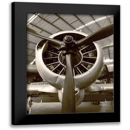 Bibikow, Walter 12x14 Black Modern Framed Museum Art Print Titled - WWII Fighter