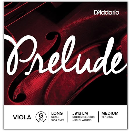D Addario Prelude Series Viola G String 16+ Long Scale
