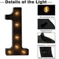 thumbnail image 4 of ⚡ Big Sale ! Marquee Numbers Light Up Numbers 09 Black Light Up Letters Marquee Letters For Wall Decor Sweet Party Decorations Birthday Party Decorations Gender Reveal Decorations, 4 of 7
