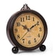 thumbnail image 1 of Vintage Hangable Battery Alarm Clock Metal Night Light Super Silent Table Desk Quartz Clock Time, 1 of 4