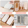 thumbnail image 5 of TSV 4-Panel Foldable Jewelry Organizer with Mirror, Earring and Necklace Display Case for Women, Valentines Gifts, White, 5 of 7