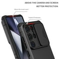 thumbnail image 6 of Dteck Case for Samsung Galaxy S25 Ultra Hidden Bracket Kickstand Case Sliding Window Phone Case Shockproof Protective Back Cover for Galaxy S25 Ultra,Black, 6 of 7