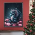 thumbnail image 4 of Pintura De Diamante 5D DIY Kit De Elviraptor De Taladro Redondo Completo Decoración Del Hogar 30x40cm, 4 of 9