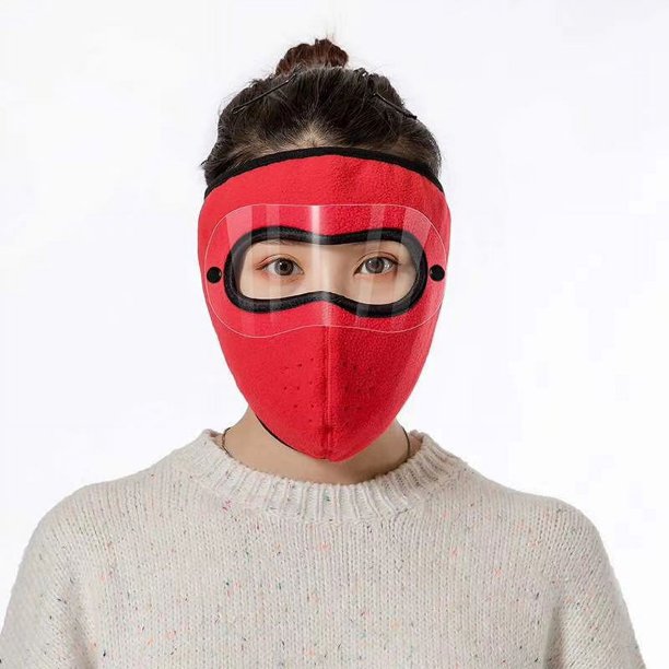 Máscara de otoño e invierno, máscara a prueba de viento, gafas para montar al aire libre, máscara para las orejas engrosada