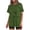 Green, variant on Nrmvnmi Women's Two-Piece Outfits Summer Casual Print Crewneck Short Sleeve Oversized T Shirt Biker Shorts Sets Lounge Workout Tracksuits Pink 2XLMothers Day Gifts