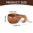 thumbnail image 5 of Lusxy Coffe Mug Portable Wooden Camp Cup with Handle Kuksa Handmade Cool Hot Drinking Viking Mug Unique Natural Wood Grain for Outdoor Travel Hiking Men Women Walmart Pallets, 5 of 8