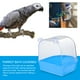thumbnail image 3 of Baño de aves enjaulado Baño de aves con jaula múltiple Cubierta para pájaros pequeños Canica Budgies (Blanco), 3 of 5