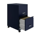 thumbnail image 4 of 18" 2 Drawer Mobile Smart Vertical File Cabinet, Navy, 4 of 4