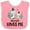 Pink and White, variant on Inktastic Zebra My Papa Loves Me Boys or Girls Baby Bib