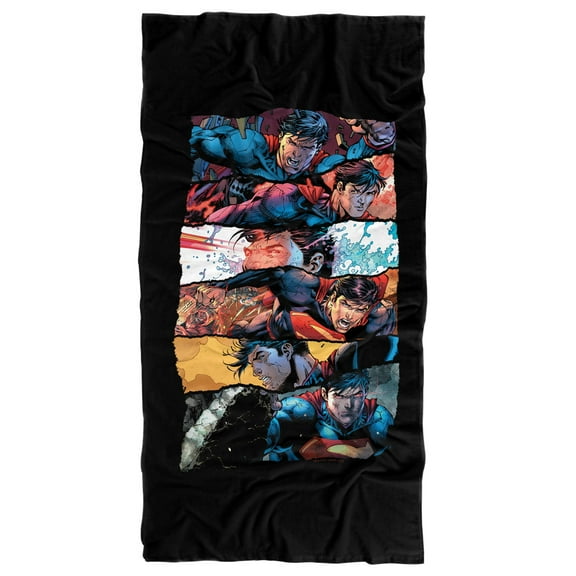 Superman Torn Collage Officially Licensed Beach Towel 30' X 60'