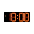 thumbnail image 4 of GUOOL Digital Wall Clock LED Desktop Alarm Clock for Teens Living Room Learning Orange, 4 of 9