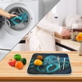 thumbnail image 4 of Ryvnso Octopus Texture Dish Drying Mat for Kitchen Countertop 18x24 Large Dish Pad Drainer Rack Dish Sink Mats, 4 of 7