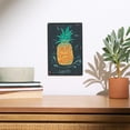 thumbnail image 2 of Hawaii, Hello Summer, Pineapple, Artwork Birch Wood Wall Sign (6x9 Rustic Home Decor, Ready to Hang Art), 2 of 5