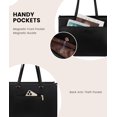 thumbnail image 4 of Bolsa de mano para portátil LOVEVOOK 2 en 1 de 15.6 pulgadas, piel impermeable, 4 of 9