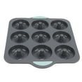 thumbnail image 3 of Molde para donas de silicona resistente al calor, moldes para magdalenas antiadherentes, juego de moldes para hornear donas, molle para donas de 9 cavidades para pasteles,, 3 of 7