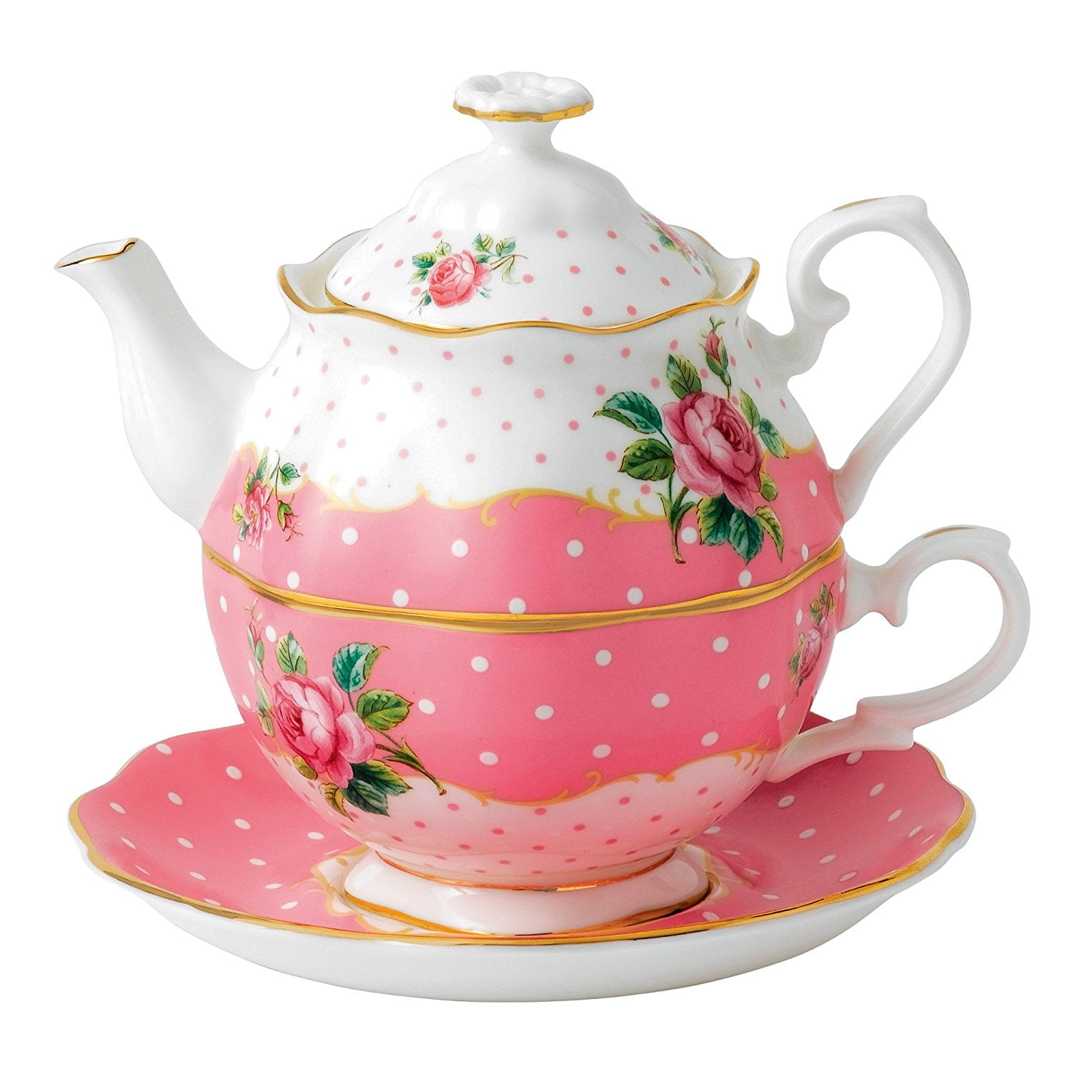 New Country Roses Tea Party Cheeky Pink 3-Piece Set
