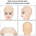 thumbnail image 2 of Bald Caps Latex Bald Cap For Adults Makeup Bald Head Wig Cap Costume Accessory 4pcs, 2 of 4