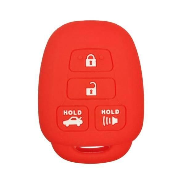 Coolbestda 4Buttons Key fob Remote Cover Keyless Jacket Protector Holder for 2016 2017 2018 2019 Toyota Corolla SE Camry SE LE Highlander RAV4 Avalon Venza Sequoia HYQ12BDM