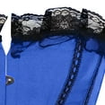 thumbnail image 6 of Fjofpr Sale Blue Corset Tops for Women Women's Lace Patchwork Embroidery Solid Color Gothic Court Party Outside To Wear Corset, 6 of 8