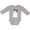 AC-Heather Grey, variant on Little Ghost, Cute Ghost, Ribbon, Halloween Girls Long Sleeve Baby Bodysuit