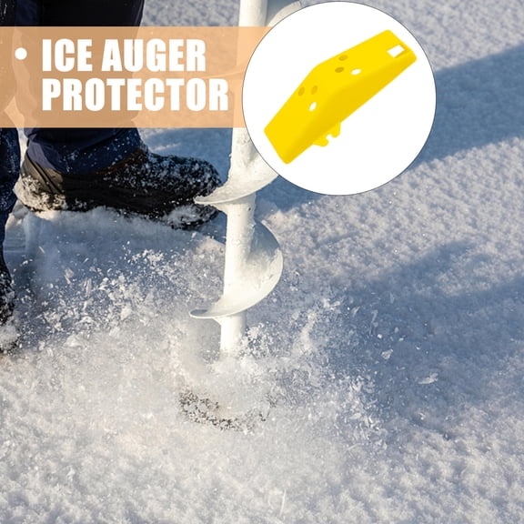 GETAJGHSD Yellow Ice Auger Cover Durable Plastic ABS for Fishing Gear 5Sets