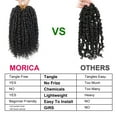 thumbnail image 4 of MORICA Passion Twist Hair 8 Packs 6 Inch Passion Twist Crochet Hair For Black Women, Crochet Pretwisted Curly Hair Passion Twists Synthetic Braiding Hair Extensions(6 Inch 8 Packs, 1B), 4 of 4