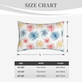 thumbnail image 4 of Naloa Bright Colorful Fireworks Pillowcase, Throw Pillowcase, Wrinkle-Free, Stain-Resistant with Hidden Zipper for Bedroom Sofa-14"x20", 4 of 6