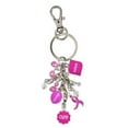 thumbnail image 1 of Susan G. Komen for the Cure Beaded 4 Charm Bling Key Ring. KOMENV023300, 1 of 2