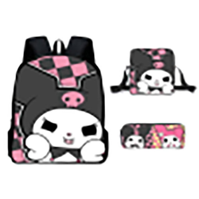 Cartoon Backpack Cool Loomi High-capacity Schoolbag Three-piece Set For Primary And Secondary School Students-SinKeeU