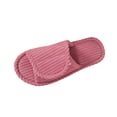 thumbnail image 3 of Domuza Orthopedic Slippers for Women Arch Support Indoor House Slippers Adjustable Open Toe Corduroy Bedroom Shoes Pink 8.5（EU-41）, 3 of 4