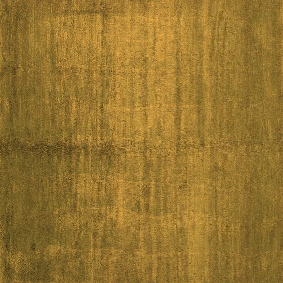Ahgly Company Indoor Square Abstract Orange Contemporary Area Rugs, 7' Square