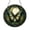 Acrylic 3.5 Inch, variant on Stained Glass Butterfly Suncatcher Window Hanging, Golden Winged Moth with Crescent Moon and Leaf Wreath Design, Mystical Nature Light Decor Gift