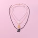 thumbnail image 2 of Collar Collar de corazón para 3 collares de mejores amigas Joyería de amistad para hermanas Cada collar presenta un sol y una luna, 2 of 5