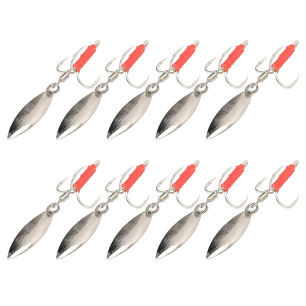 Reflective Sequin Lures, Fishing Baits Effortless Heavy Duty Hard Stainless  Steel With Barbed Treble Hook For Freshwater Silver 