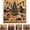Village, variant on DIY Christmas Pearl Diamond Painting Art Kit with Frame, Christmas Pearl Beads Art DIY Christmas Pearl Diamond Painting Art Kit Gemstone Diamond Dots Beads for Home Wall Decor