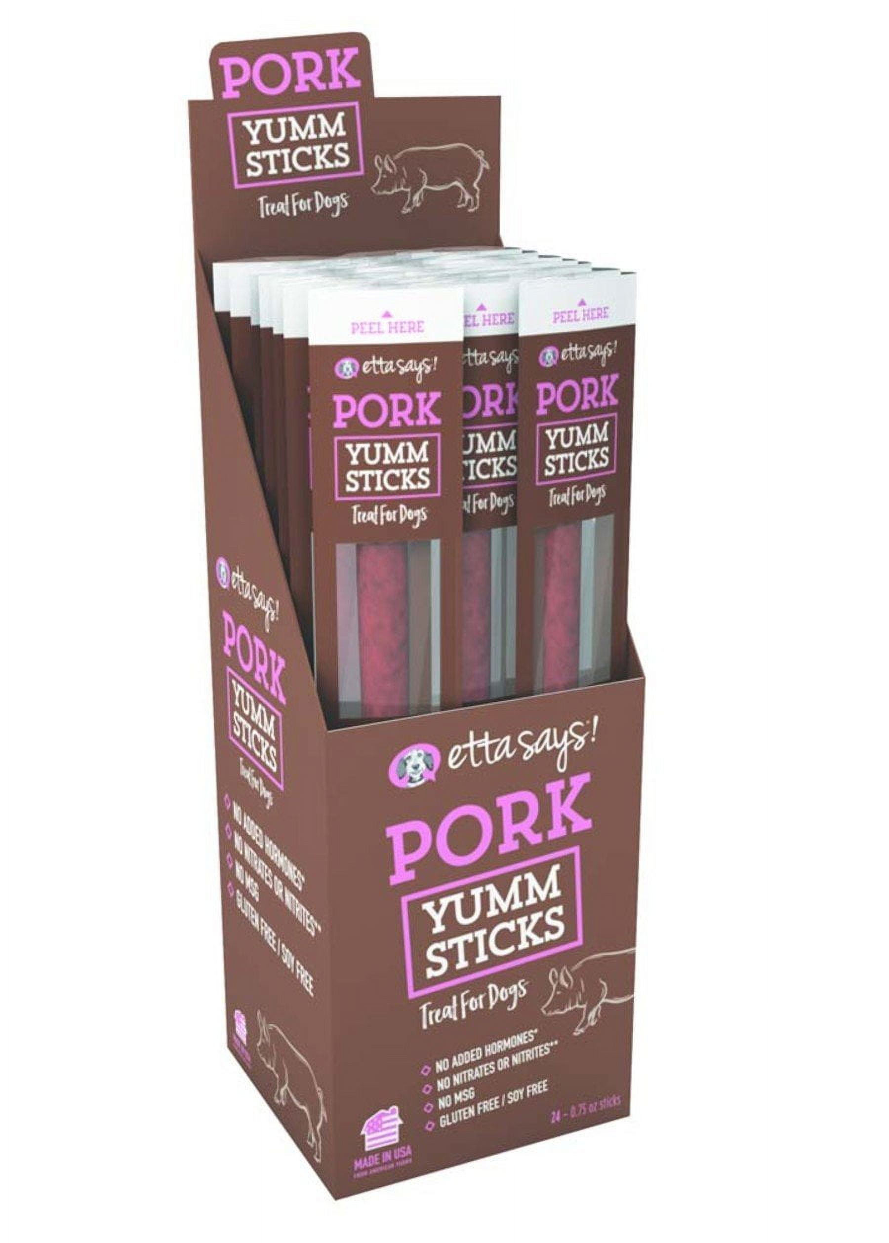 Etta Says! Yum Sticks Pork Dog Treat Etta Says! Yum Sticks Pork Dog Treat