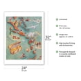thumbnail image 2 of Map of Caribbean Islands - Don the Beachcomber Tiki Bar and Restaurant - Vintage Pictorial Map c.1940s - Bamboo Fine Art 290gsm Paper Print (Unframed) 24x32in, 2 of 4