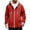 Mens Hoodies & Sweatshirts Red, variant on Mens Fleece Lined Jackets Zip Up Hoodies & Sweatshirts with Pockets Casual Solid Color Long Sleeve Thermal Warm Athletic Workout Outerwear Coats