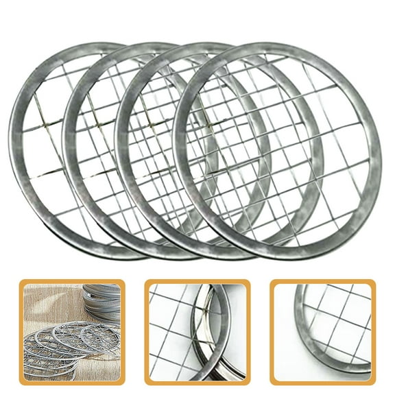 WRITWAA 10pcs Floral Grid Insert Flower Frogs for Creative Jar Flower Arrangements and Home Decor Accessories