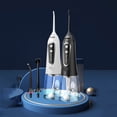 thumbnail image 4 of Portable Water Flosser with 8oz Tank 5 Cleaning Modes IPX7 Waterproof Cordless Rechargeable Oral Irrigator, 4 of 8