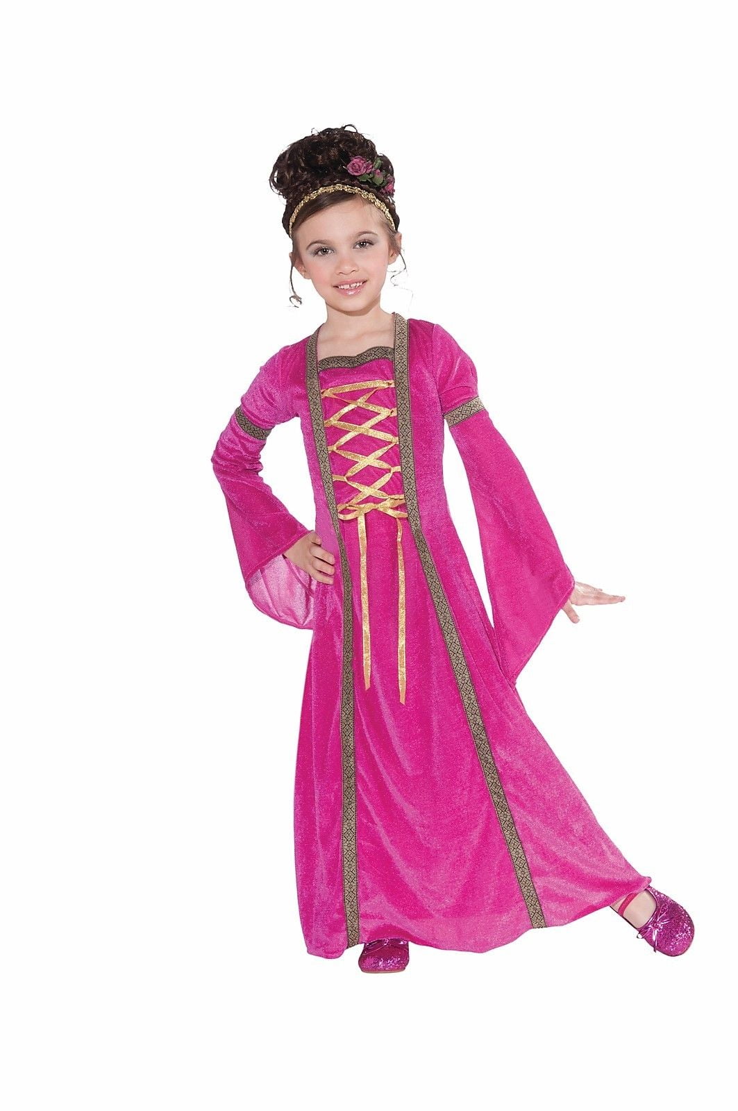 Medieval Queen Costume for Kids Halloween Renaissance Fancy Dress