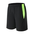 thumbnail image 2 of FRSASU Men's Athletic Running Soccer Shorts Lightweight Mesh Basketball Active Gym Shorts with Pockets Green, 2 of 4