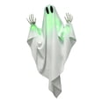 thumbnail image 2 of Halloween Decorations Outdoor Indoor 27.6" Light Up Ghost Decorations with LED Lights Hanging Ghost Halloween Decor for Yard Porch Garden Lawn Party Halloween Ghost Decor, 2 of 7