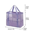 thumbnail image 6 of Yooshoverk Extra Large Beach Bag Sandproof Tote Carry All Water Resistant Pool Gear Bag Foldable Travel Storage Bag 50L Capacity, 6 of 6
