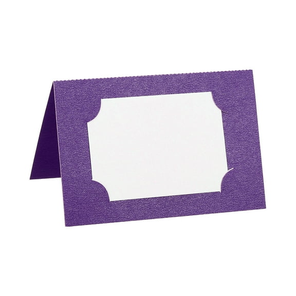 Uxcell Table Name Place Cards,50pack Favor Decor Seat Blank Card, Purple